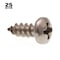 Prime-Line Sheet Metal Screw, #6 x 3/8 in, Plain Stainless Steel Pan Head Phillips Drive, 25 PK 9019149 - alternate 3